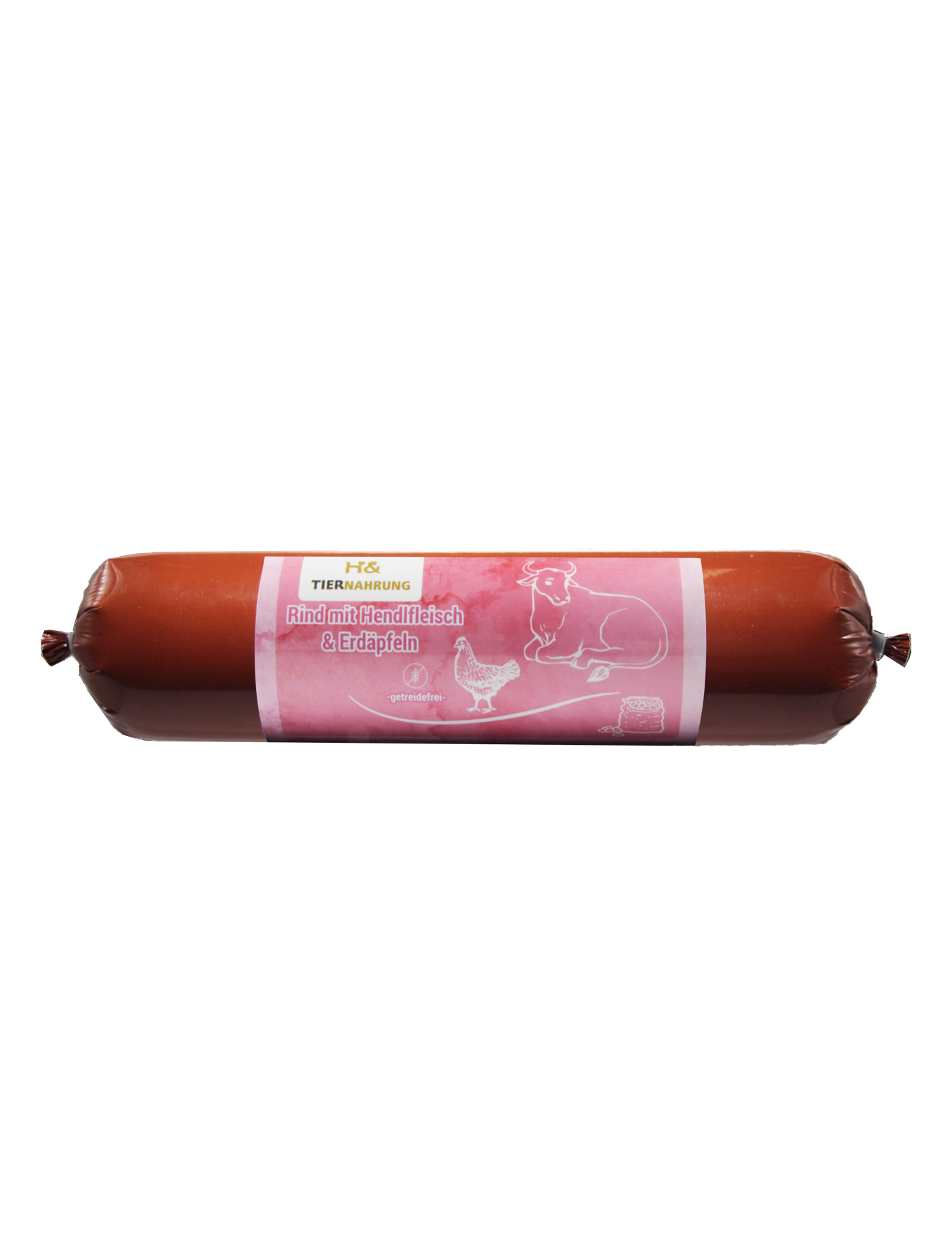 Rind mit Hendltopf ALt="Geflügel und rind Nassfutter